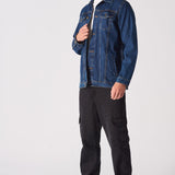 WESTERN DENIM JACKET - MID BLUE - JMOJO - Men's Denim Jackets