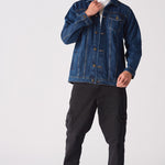 WESTERN DENIM JACKET - MID BLUE - JMOJO - Men's Denim Jackets
