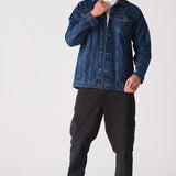 WESTERN DENIM JACKET - MID BLUE - JMOJO - Men's Denim Jackets