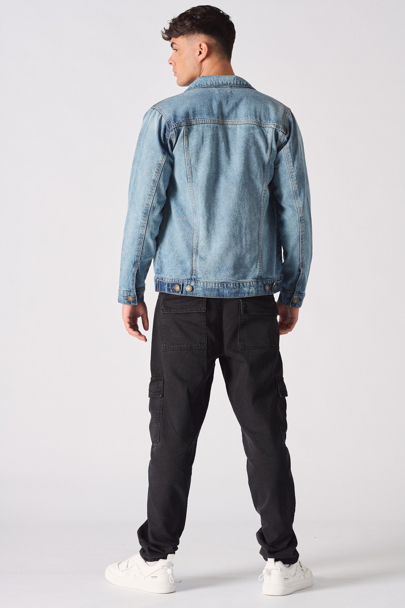 WESTERN DENIM JACKET - VINTAGE BLUE - JMOJO - Men's Denim Jackets