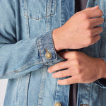 WESTERN DENIM JACKET - VINTAGE BLUE - JMOJO - Men's Denim Jackets