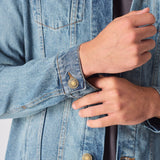 WESTERN DENIM JACKET - VINTAGE BLUE - JMOJO - Men's Denim Jackets