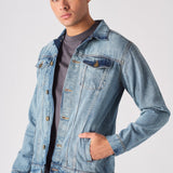 WESTERN DENIM JACKET - VINTAGE BLUE - JMOJO - Men's Denim Jackets