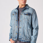 WESTERN DENIM JACKET - VINTAGE BLUE - JMOJO - Men's Denim Jackets