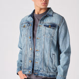 WESTERN DENIM JACKET - VINTAGE BLUE - JMOJO - Men's Denim Jackets