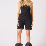 ZARIA 2 - in - 1 Detachable Wide Leg Jeans - Black Acid Wash - JMOJO - Women's Wide leg Jeans Detachable