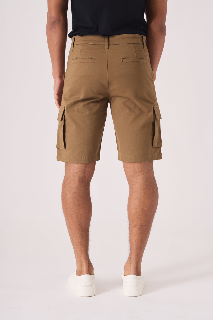 3D POCKET CARGO SHORTS - BROWN -  Men's Cargo Denim Shorts