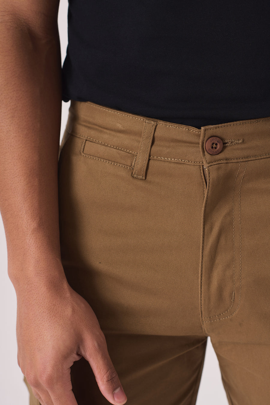3D POCKET CARGO SHORTS - BROWN -  Men's Cargo Denim Shorts