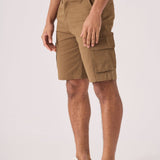 3D POCKET CARGO SHORTS - BROWN - JMOJO - Men's Cargo Denim Shorts