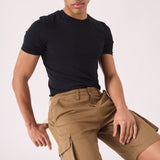 3D POCKET CARGO SHORTS - BROWN - JMOJO - Men's Cargo Denim Shorts