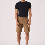 3D POCKET CARGO SHORTS - BROWN - JMOJO - Men's Cargo Denim Shorts