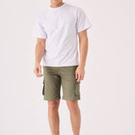 3D POCKET CARGO SHORTS - GREEN - JMOJO - Men's Cargo Denim Shorts