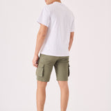 3D POCKET CARGO SHORTS - GREEN - JMOJO - Men's Cargo Denim Shorts
