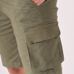 3D POCKET CARGO SHORTS - GREEN - JMOJO - Men's Cargo Denim Shorts