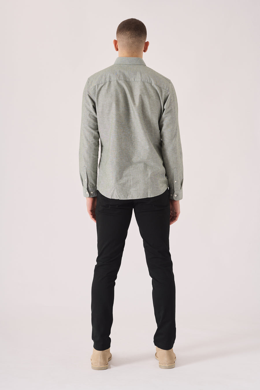 HADSON Stretch Slim Fit Chino Pants - Black -  Men's Chino Trousers