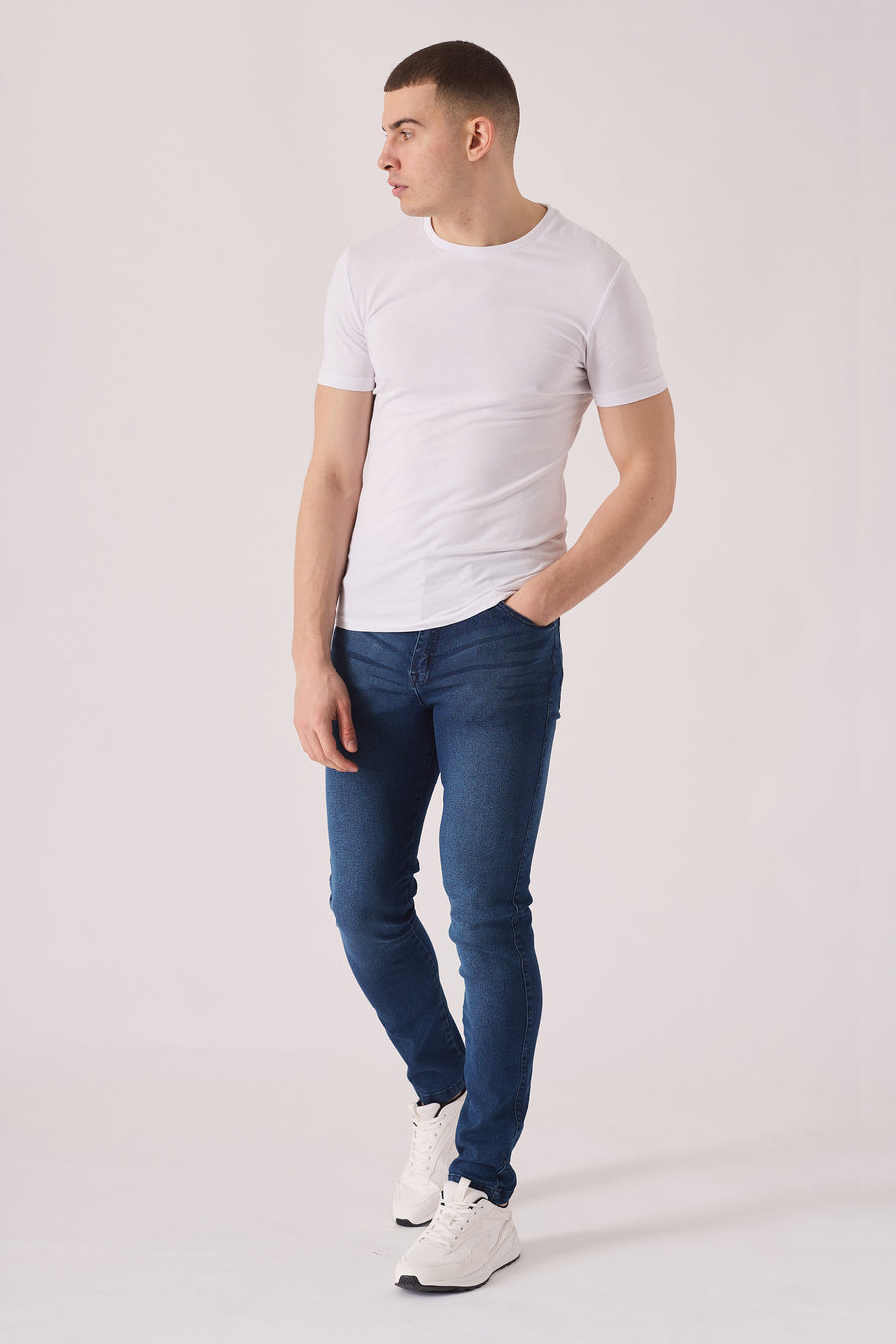 SKINNY FIT JEANS - DARK BLUE -  Men's Skinny Jeans