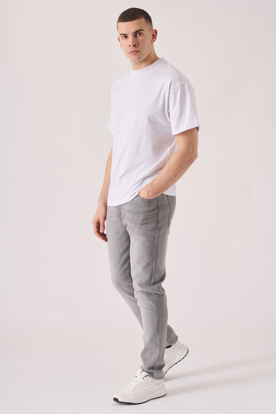 SLIM FIT JEANS - GREY -  Men's Skinny Jeans