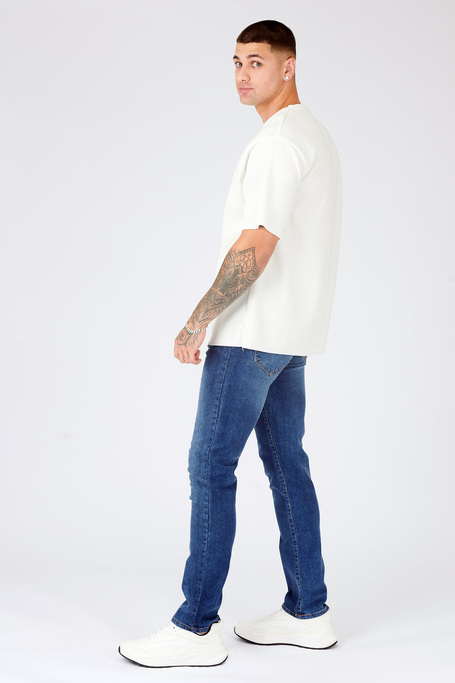 SLIM FIT JEANS - MID BLUE -  Men's Skinny Jeans