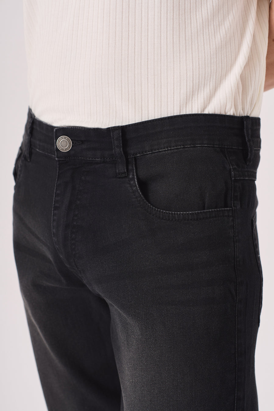 SLIM FIT STRETCH JEANS - BLACK -  Men's Skinny Jeans