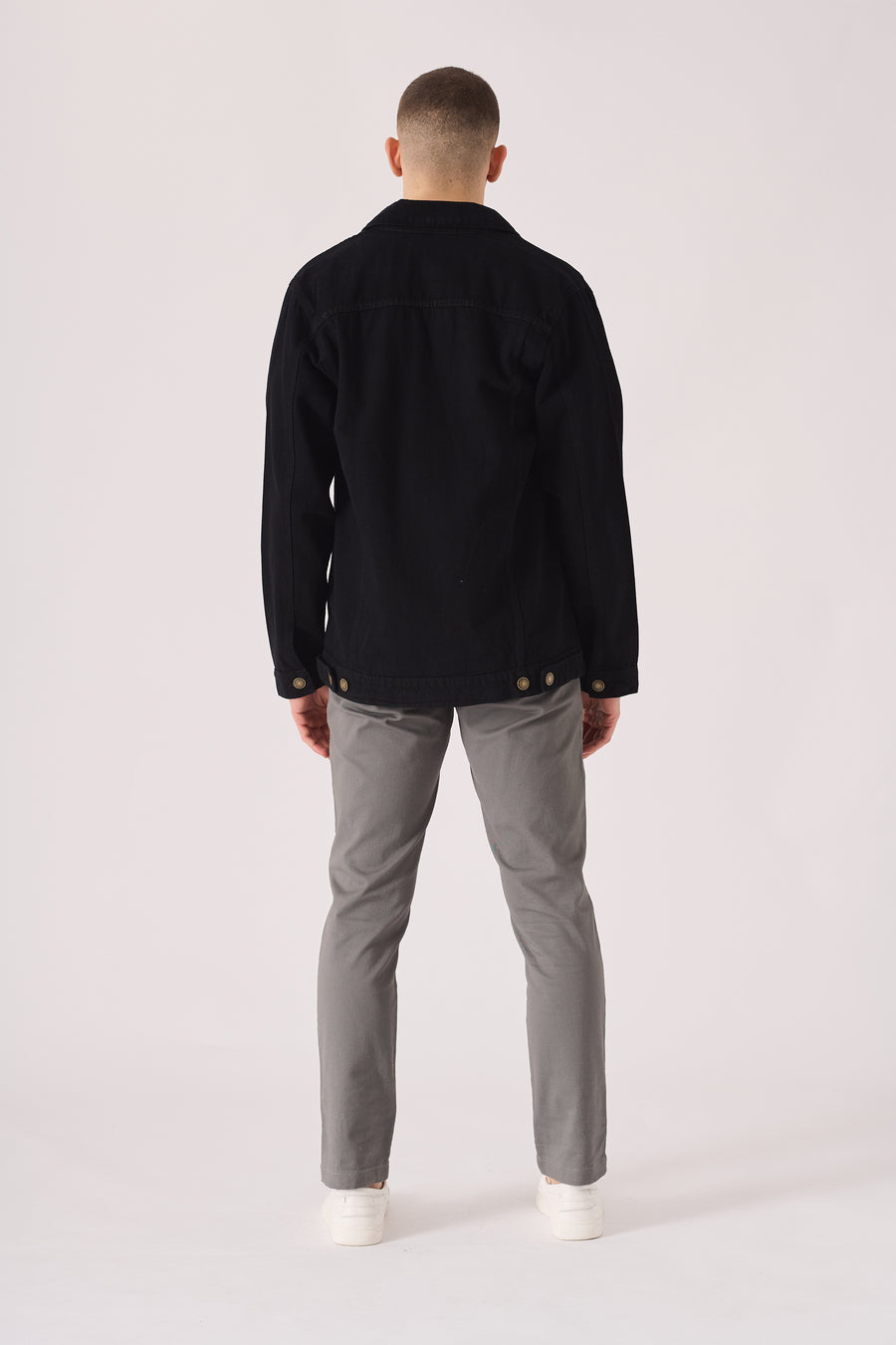 WESTERN DENIM JACKET - BLACK -  Men's Denim Jackets