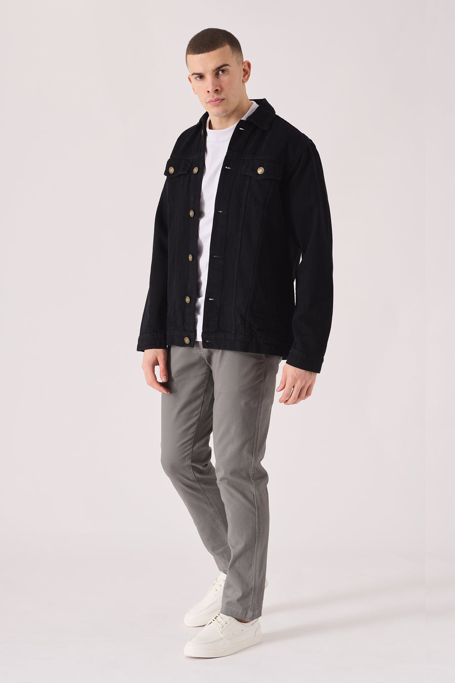 WESTERN DENIM JACKET - BLACK -  Men's Denim Jackets