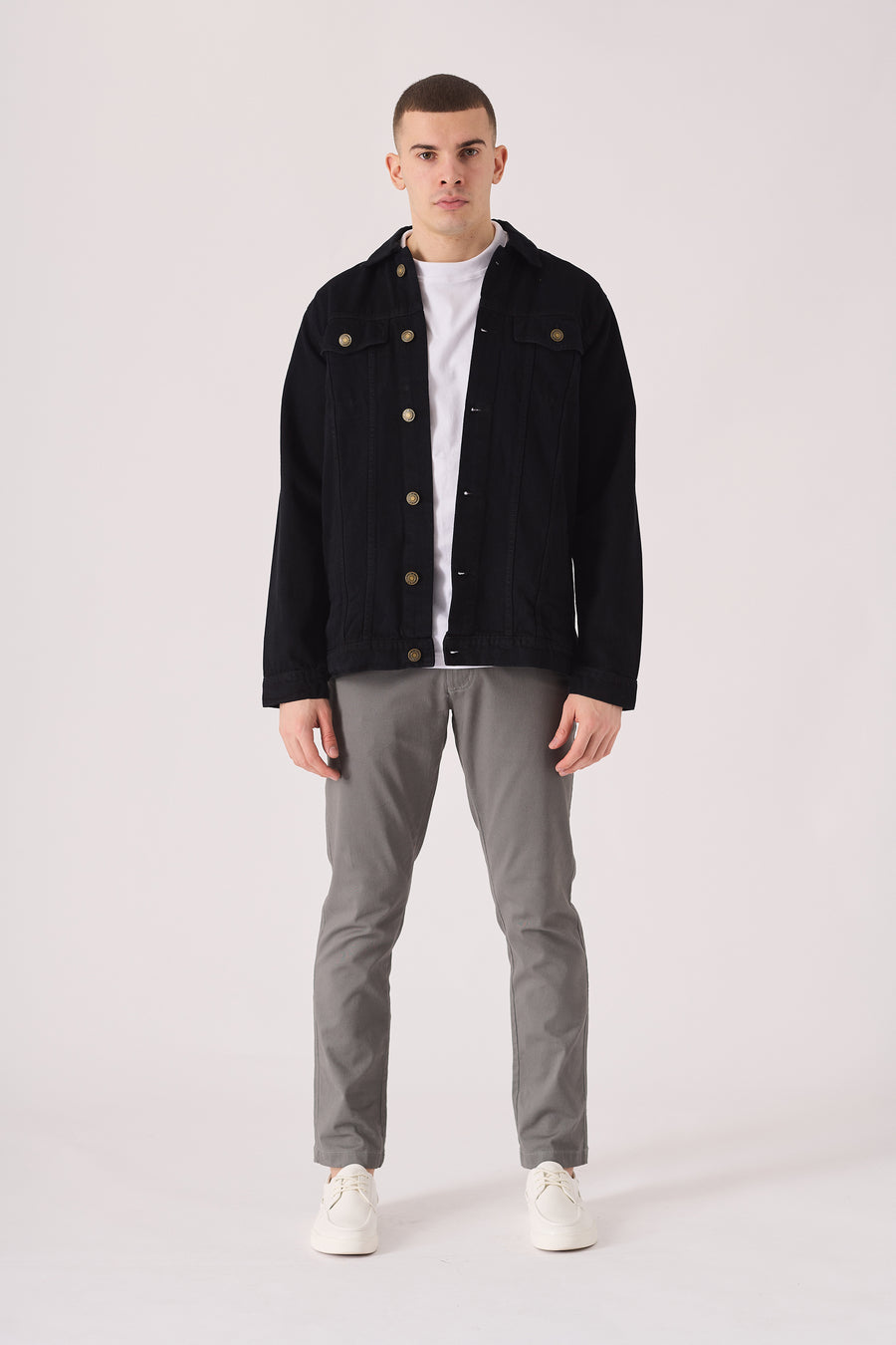 WESTERN DENIM JACKET - BLACK -  Men's Denim Jackets