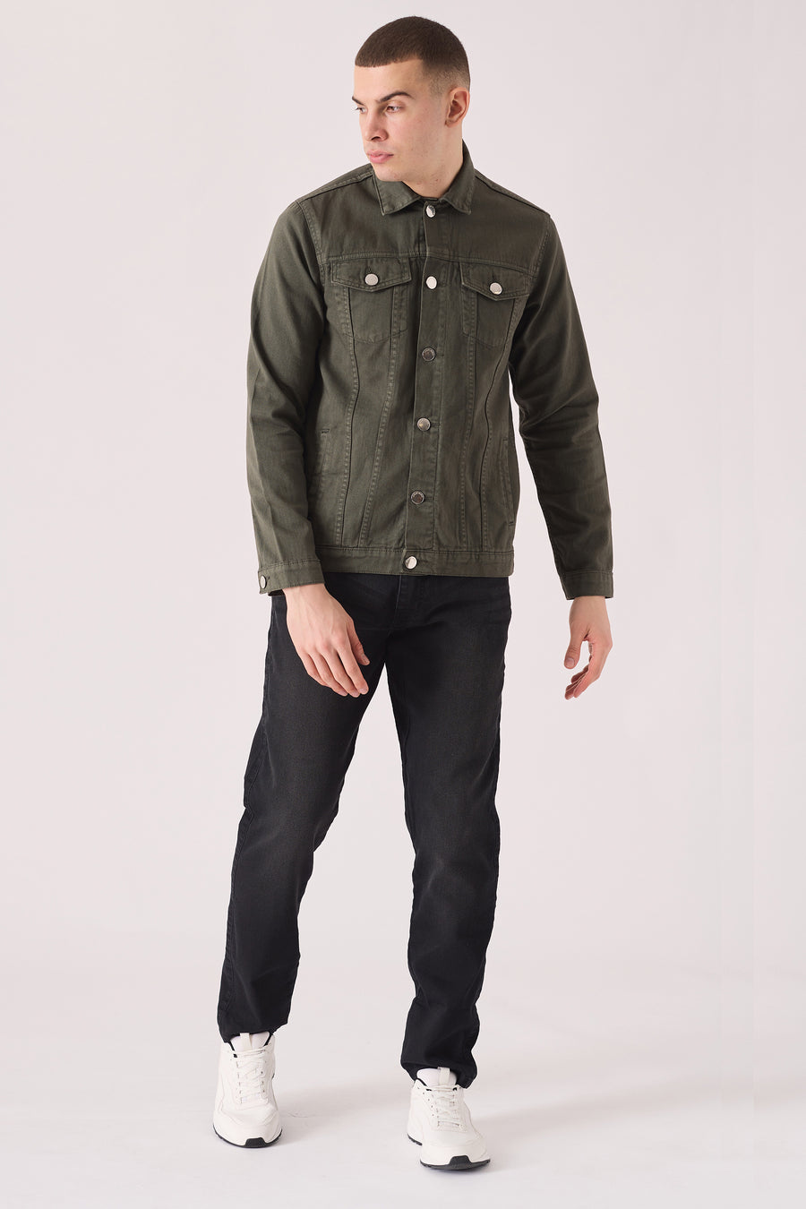 WESTERN DENIM JACKET - GREEN -  Men's Denim Jackets