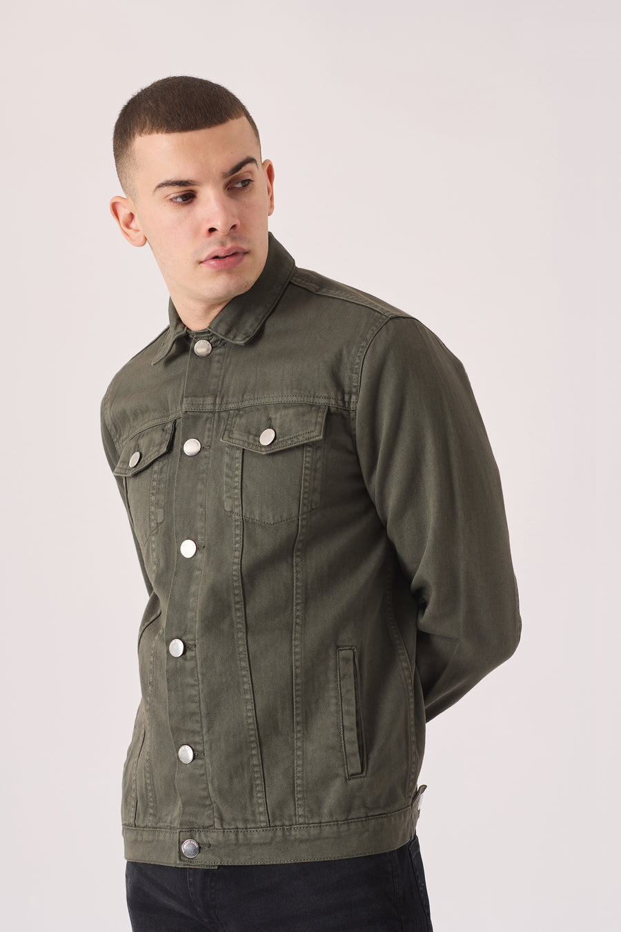 WESTERN DENIM JACKET - GREEN -  Men's Denim Jackets