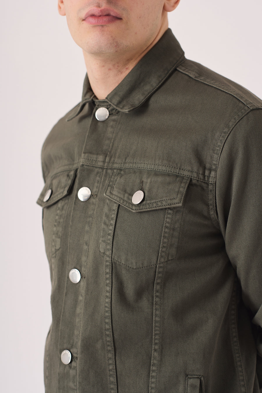 WESTERN DENIM JACKET - GREEN -  Men's Denim Jackets