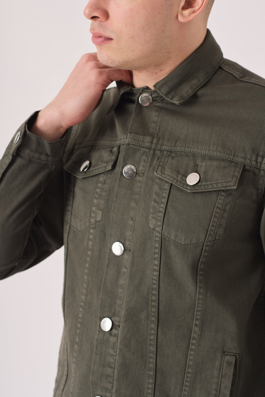 WESTERN DENIM JACKET - GREEN -  Men's Denim Jackets