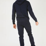 ZIP UP HOODIE - NAVY BLUE -  Men's Loungewear Hoodies