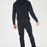 ZIP UP HOODIE - NAVY BLUE -  Men's Loungewear Hoodies