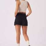 Alba Ripped Denim Shorts – Black Wash - JMOJO - Women's Denim Shorts