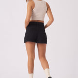 Alba Ripped Denim Shorts – Black Wash - JMOJO - Women's Denim Shorts