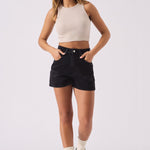 Alba Ripped Denim Shorts – Black Wash - JMOJO - Women's Denim Shorts