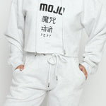 Brynne Cropped Hoodie – White - JMOJO - Women's Cropped Hoodie