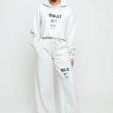 Brynne Cropped Hoodie – White - JMOJO - Women's Cropped Hoodie