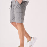 CARGO PANTS & SHORTS 2 IN 1 - GREY - JMOJO - Men's Cargo Straight leg Trouser And Shorts