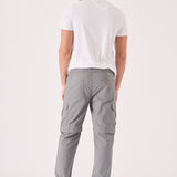 CARGO PANTS & SHORTS 2 IN 1 - GREY - JMOJO - Men's Cargo Straight leg Trouser And Shorts
