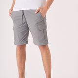 CARGO PANTS & SHORTS 2 IN 1 - GREY - JMOJO - Men's Cargo Straight leg Trouser And Shorts
