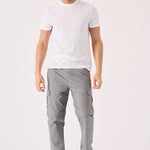 CARGO PANTS & SHORTS 2 IN 1 - GREY - JMOJO - Men's Cargo Straight leg Trouser And Shorts