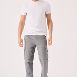 CARGO PANTS & SHORTS 2 IN 1 - GREY - JMOJO - Men's Cargo Straight leg Trouser And Shorts