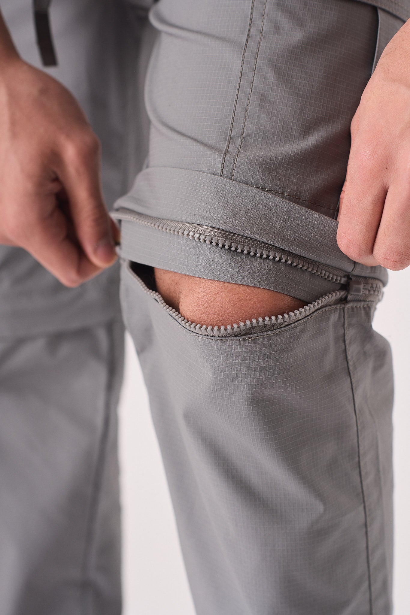 CARGO PANTS & SHORTS 2 IN 1 - GREY - JMOJO - Men's Cargo Straight leg Trouser And Shorts