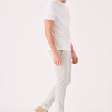CLAYBOURNE Men's Slim Fit Stretch Chino Pants - Light Grey - JMOJO - Men's Chino Trousers