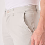 CLAYBOURNE Men's Slim Fit Stretch Chino Pants - Light Grey - JMOJO - Men's Chino Trousers