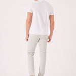 CLAYBOURNE Men's Slim Fit Stretch Chino Pants - Light Grey - JMOJO - Men's Chino Trousers