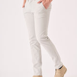 CLAYBOURNE Men's Slim Fit Stretch Chino Pants - Light Grey - JMOJO - Men's Chino Trousers