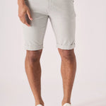 CLAYBOURNE Stretch Slim Fit Chino Shorts - Light Grey - JMOJO - Men's Chino Shorts
