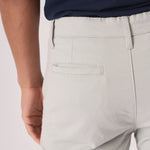 CLAYBOURNE Stretch Slim Fit Chino Shorts - Light Grey - JMOJO - Men's Chino Shorts