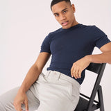 CLAYBOURNE Stretch Slim Fit Chino Shorts - Light Grey - JMOJO - Men's Chino Shorts